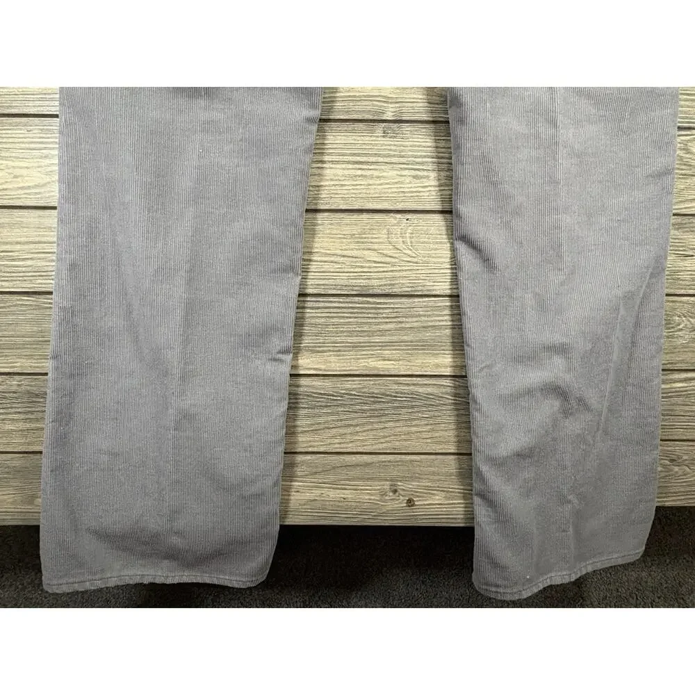 Vintage Roebucks Corduroy Pants Mens 38x32 Gray Tagged Made In USA Workwear